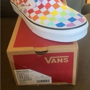 Vans Red and Pink Sneakers Classic Style